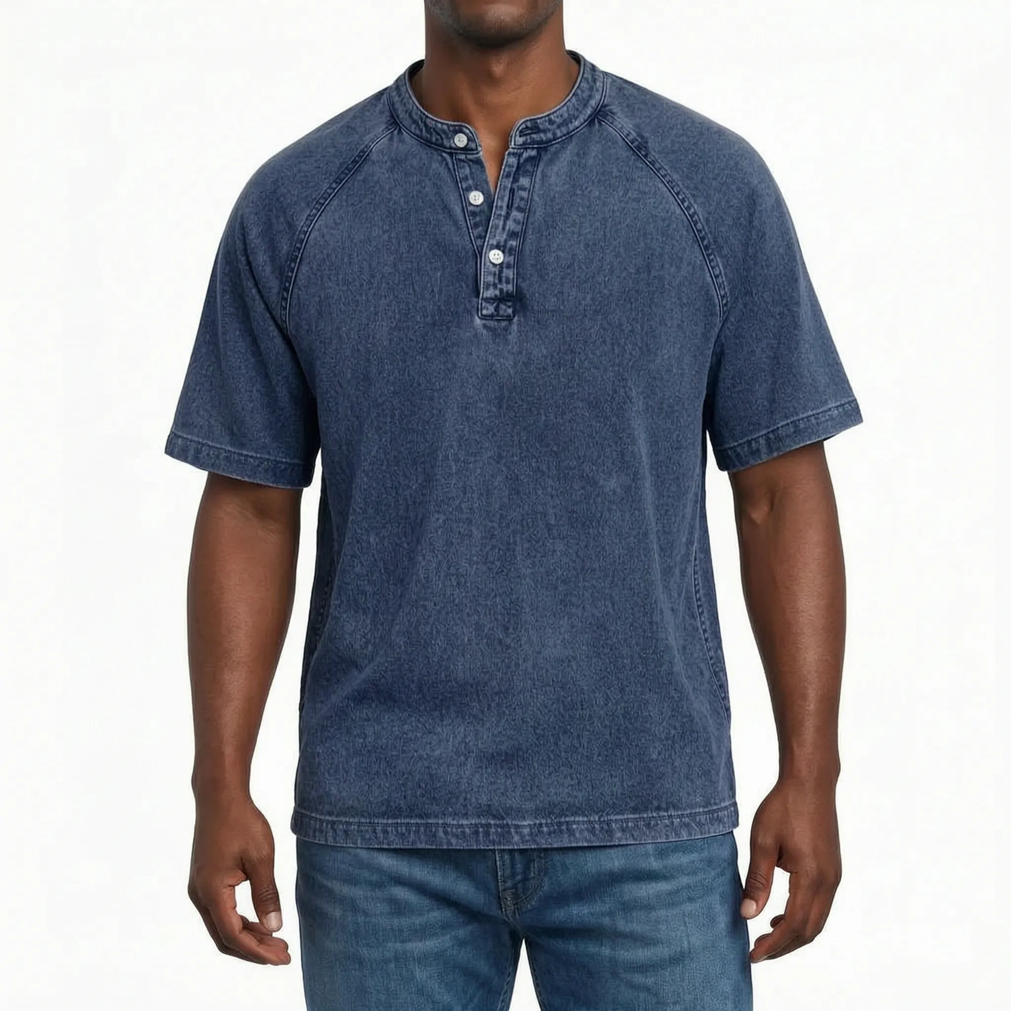 Kordal - Vintage Wash Short Sleeve Henley