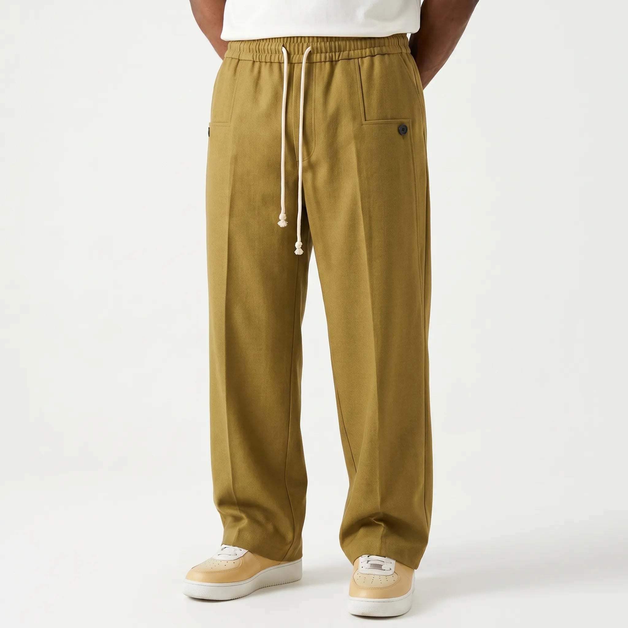 Laxara - Wide Leg Casual Trousers