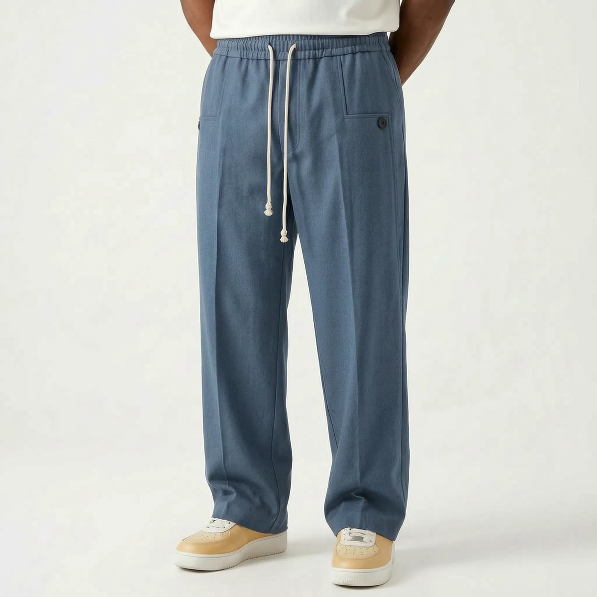 Laxara - Wide Leg Casual Trousers
