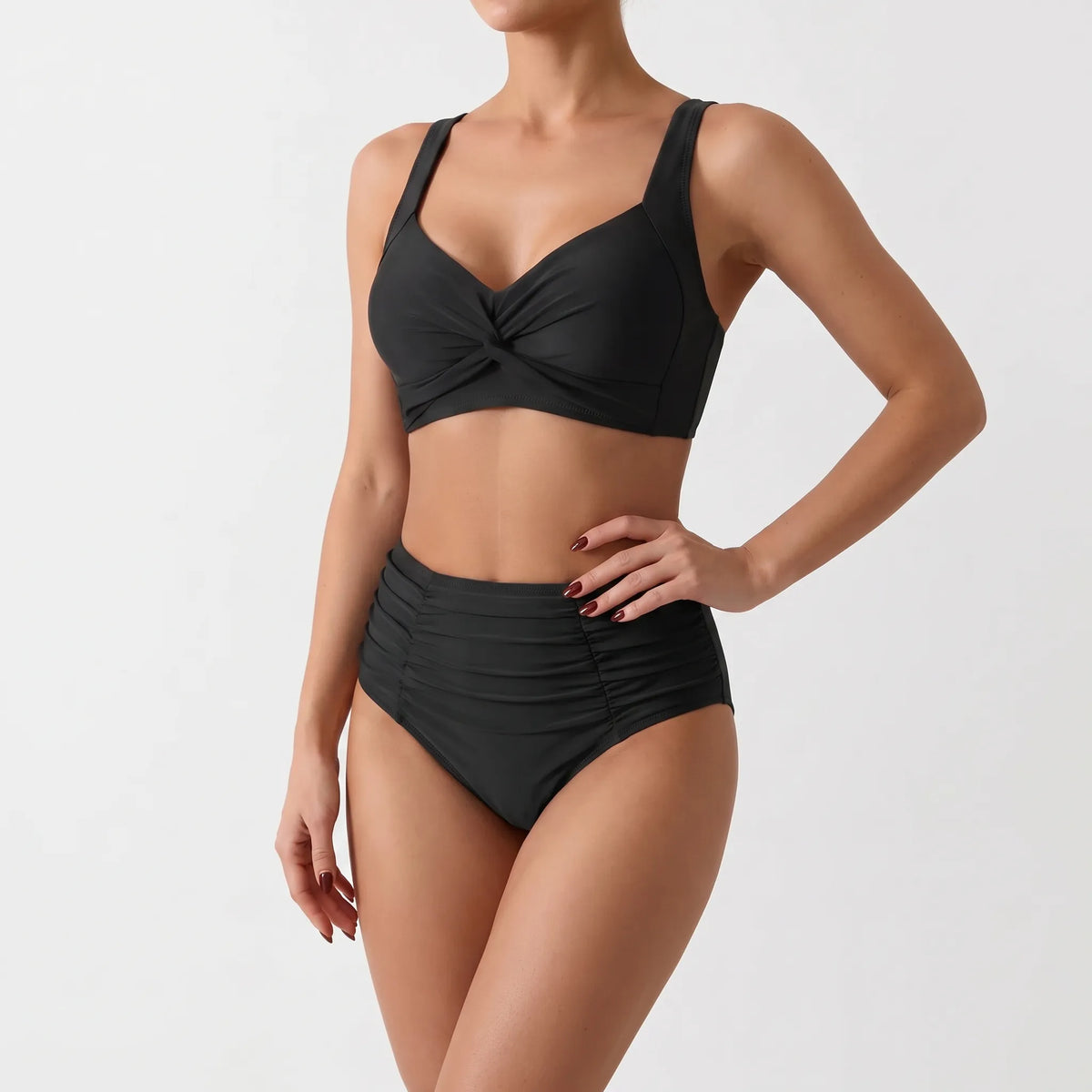 Maristol - Structured High Waisted Two-Piece Bikini 