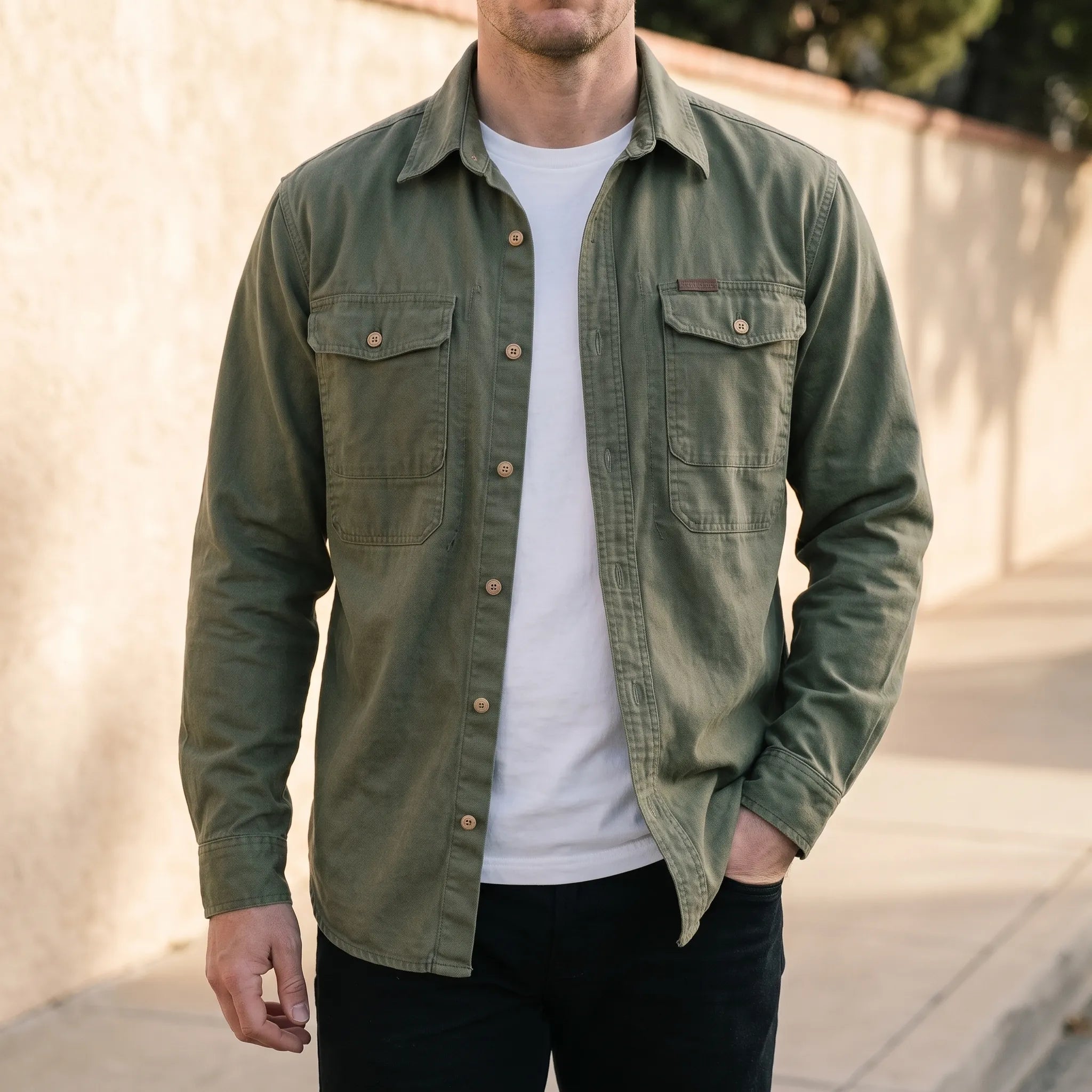 RuggedLayer - Heavyweight Casual Utility Mens Overshirt 