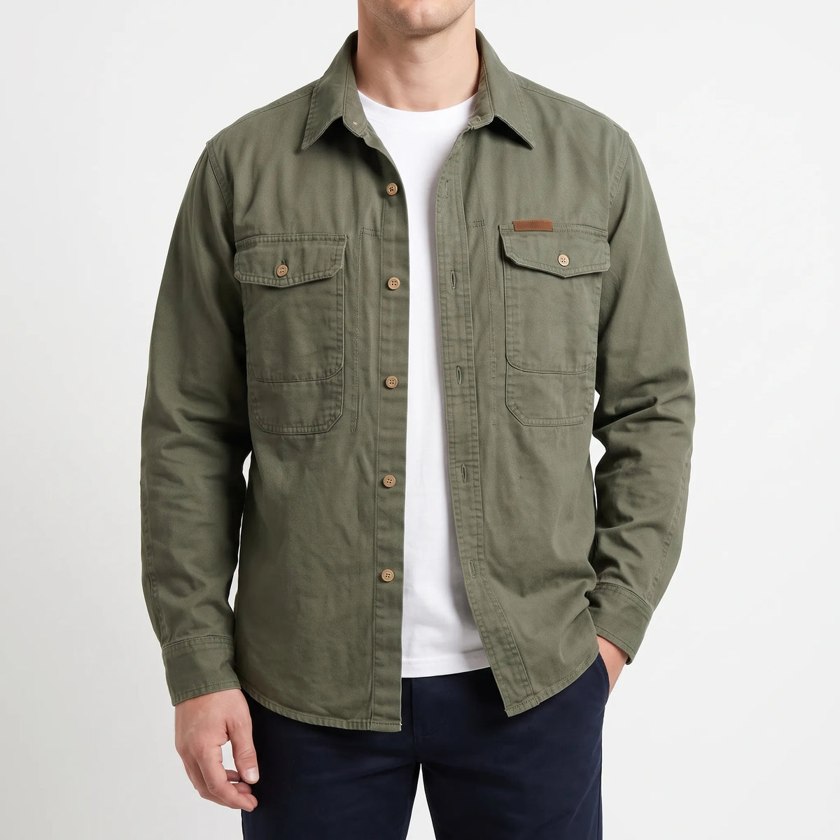 RuggedLayer - Heavyweight Casual Utility Mens Overshirt 