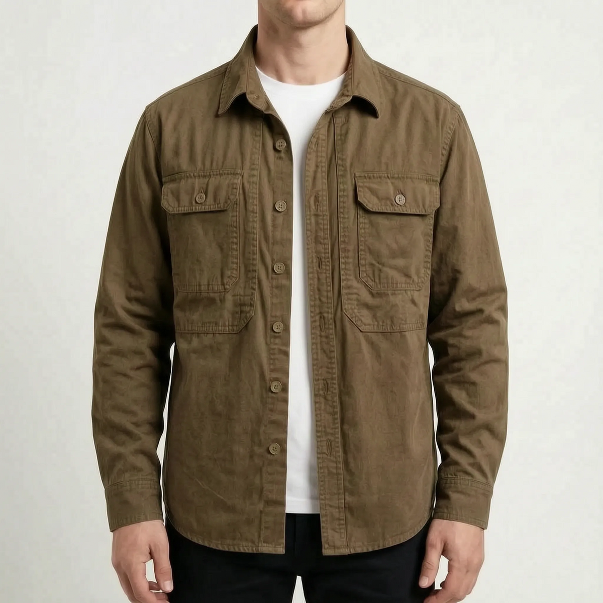RuggedLayer - Heavyweight Casual Utility Mens Overshirt 