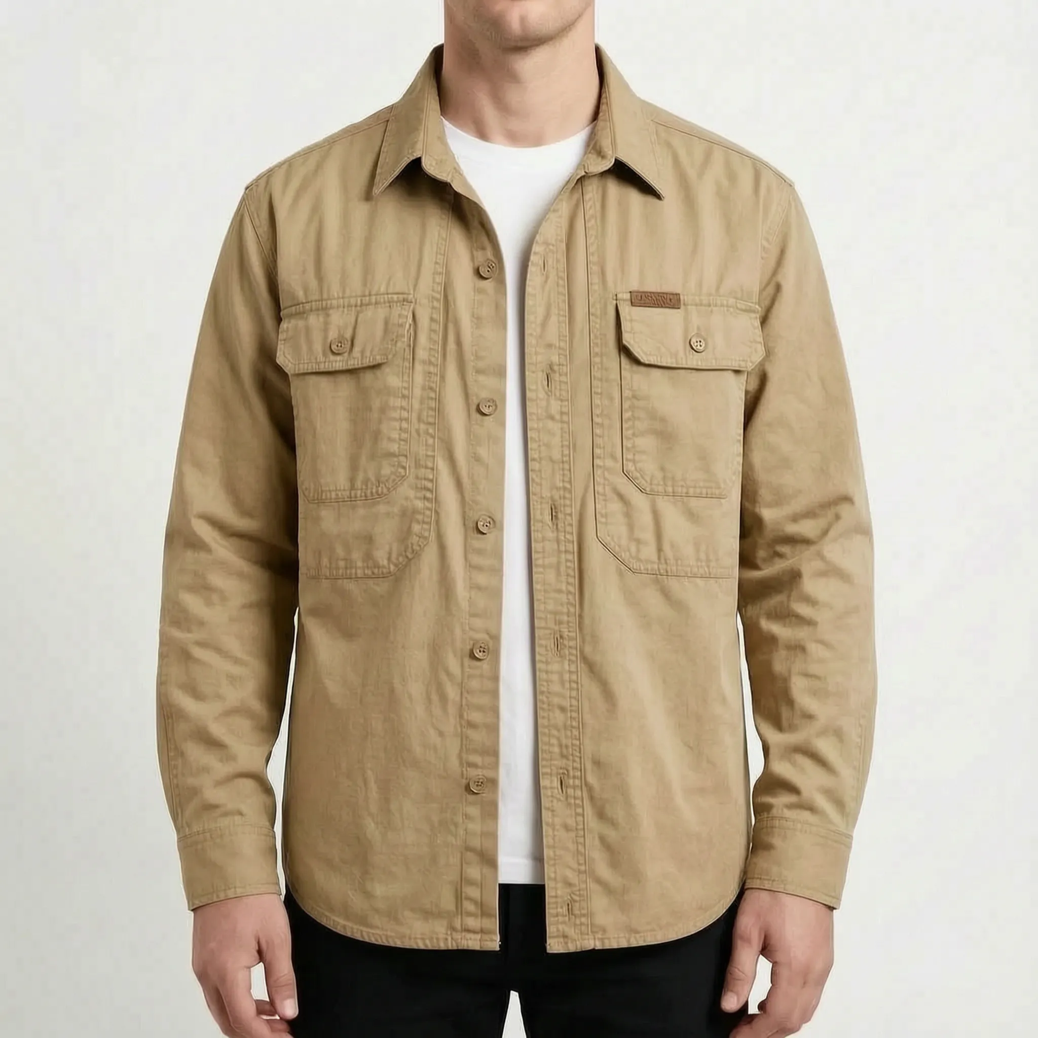 RuggedLayer - Heavyweight Casual Utility Mens Overshirt 