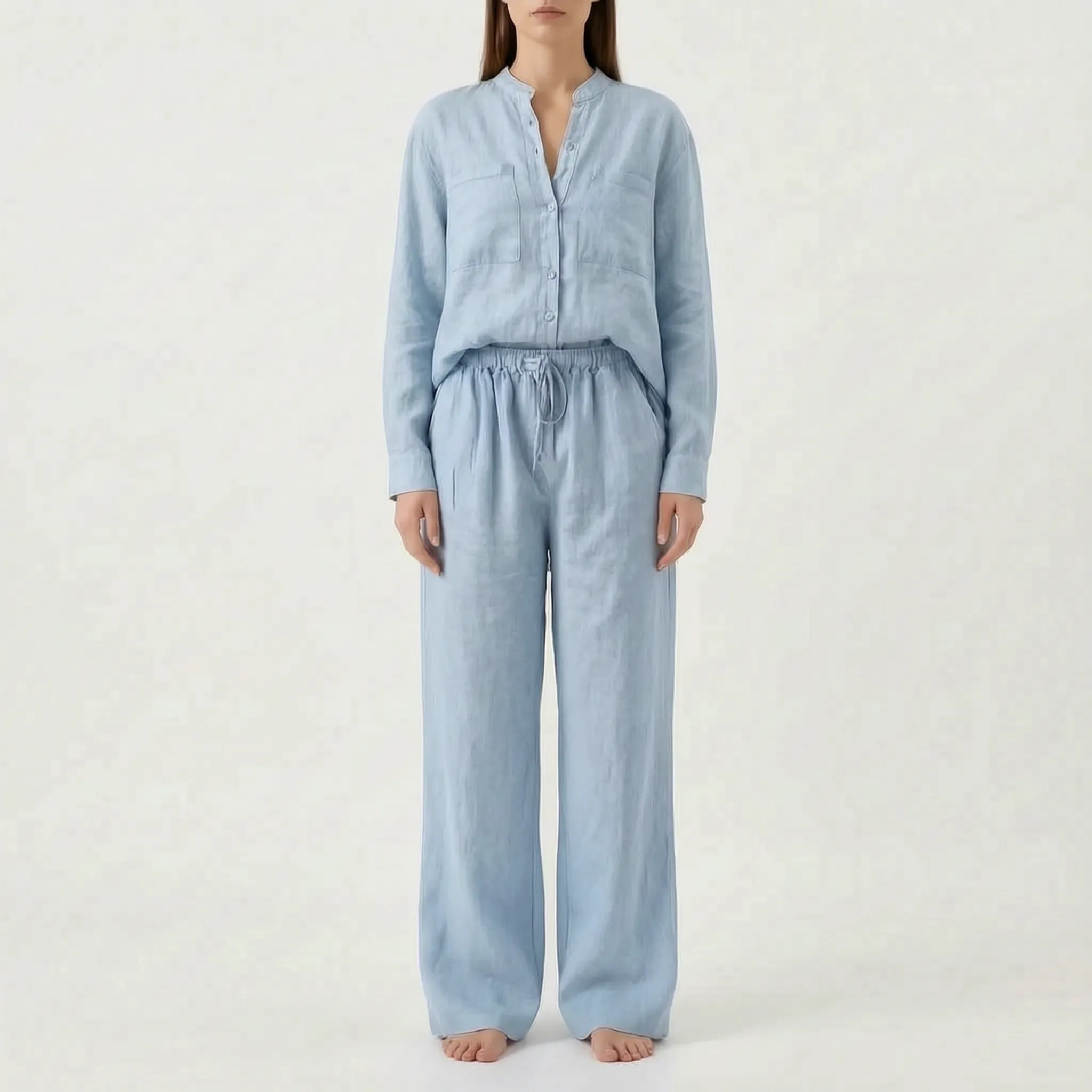 Solavia - Relaxed Wide Leg Co Ord Lounge Set 