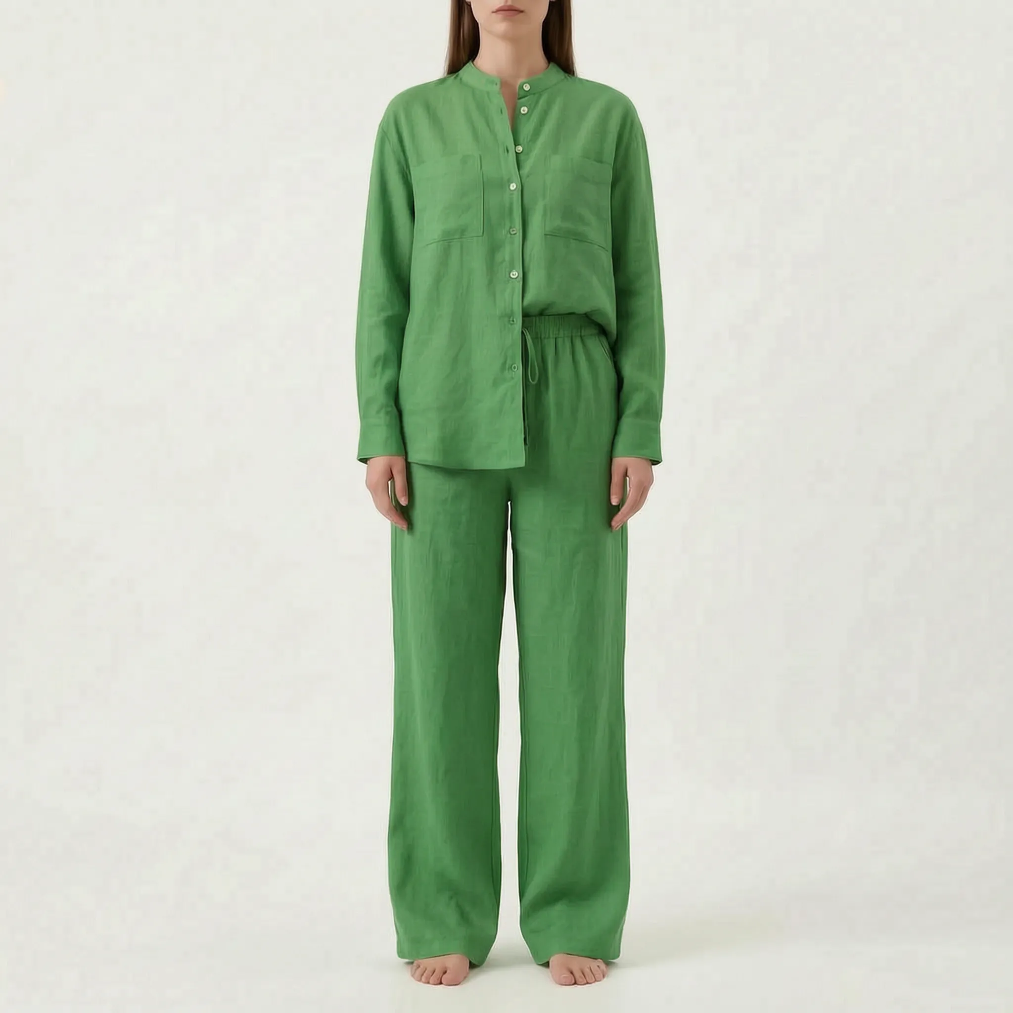 Solavia - Relaxed Wide Leg Co Ord Lounge Set 