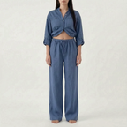 Solavia - Relaxed Wide Leg Co Ord Lounge Set 