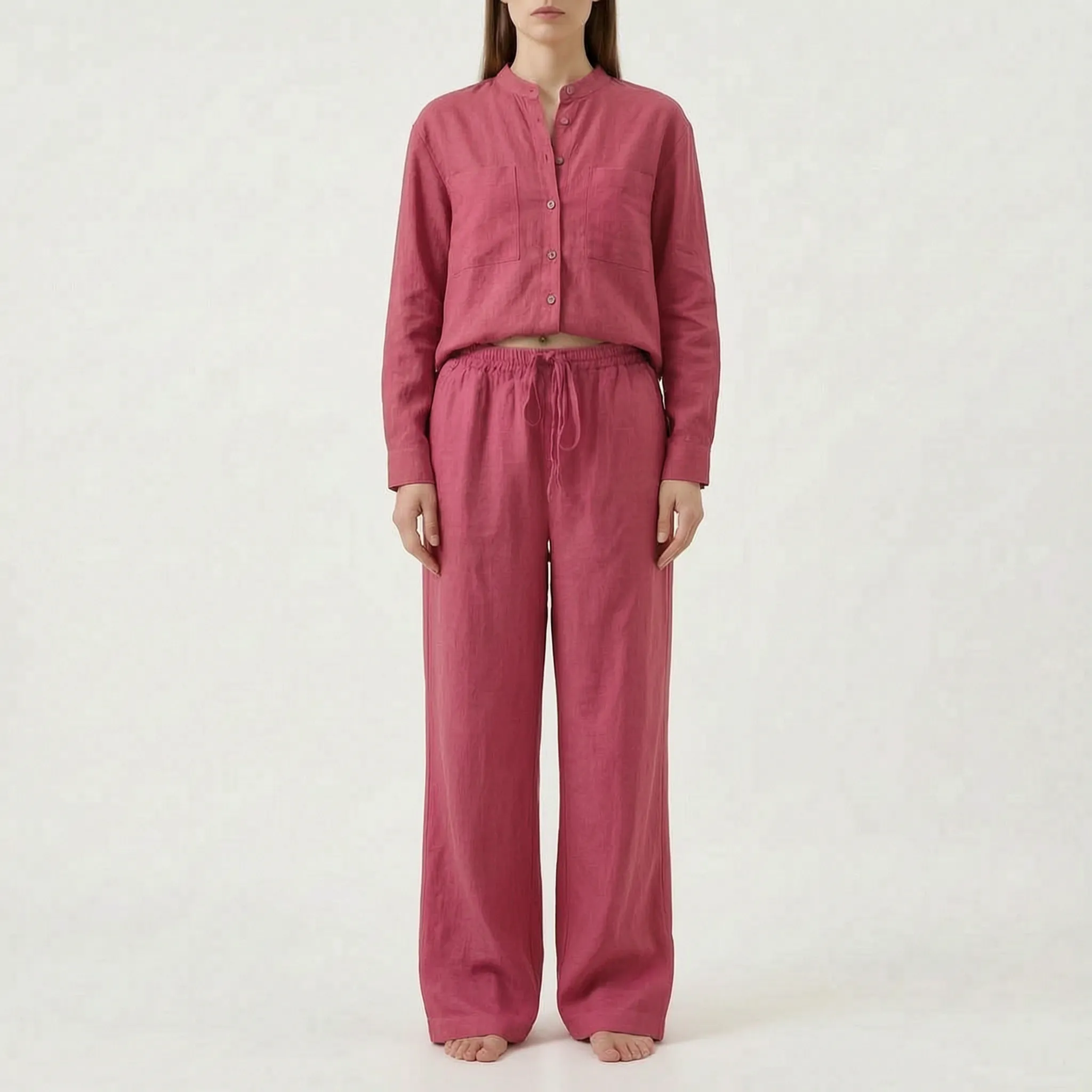 Solavia - Relaxed Wide Leg Co Ord Lounge Set 