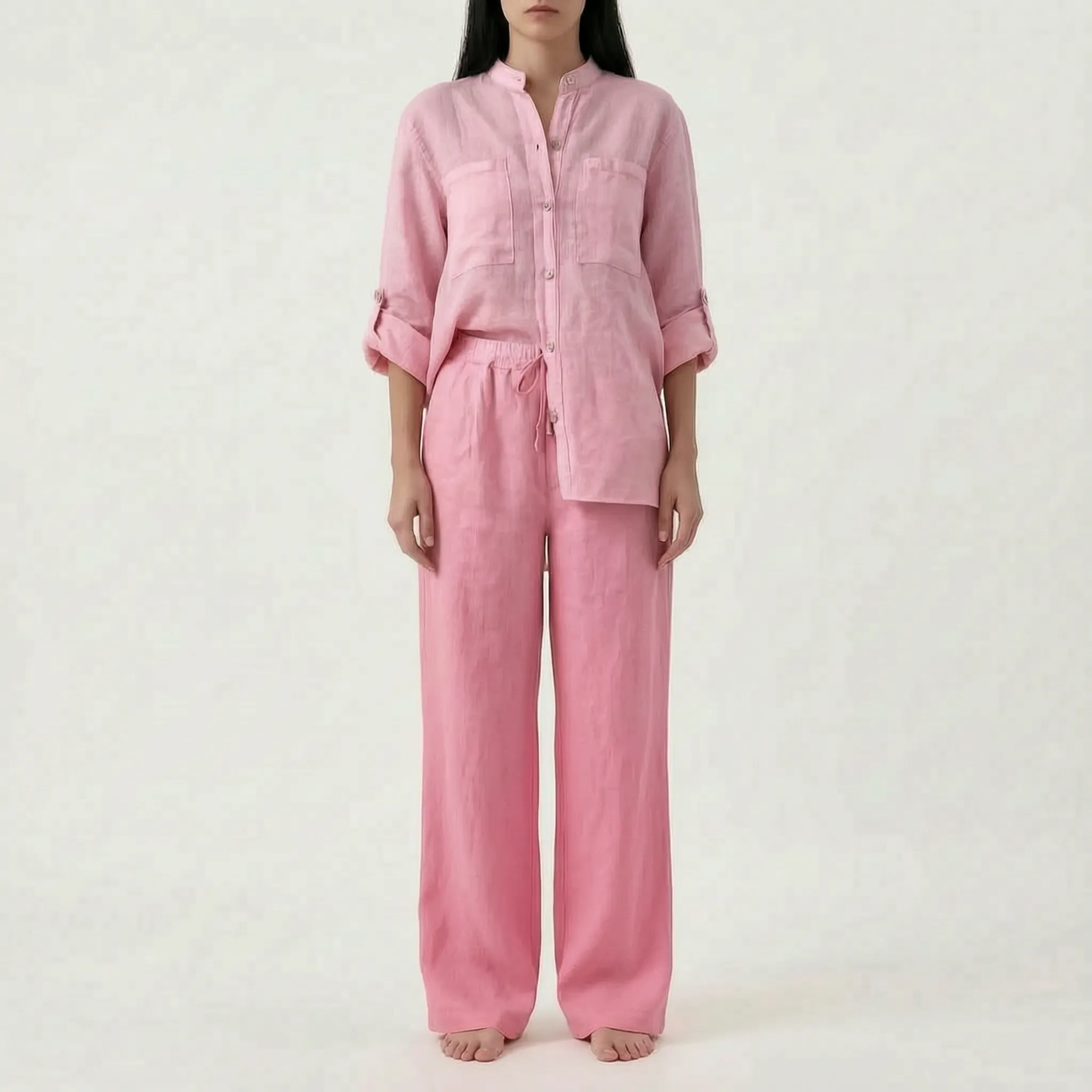 Solavia - Relaxed Wide Leg Co Ord Lounge Set 