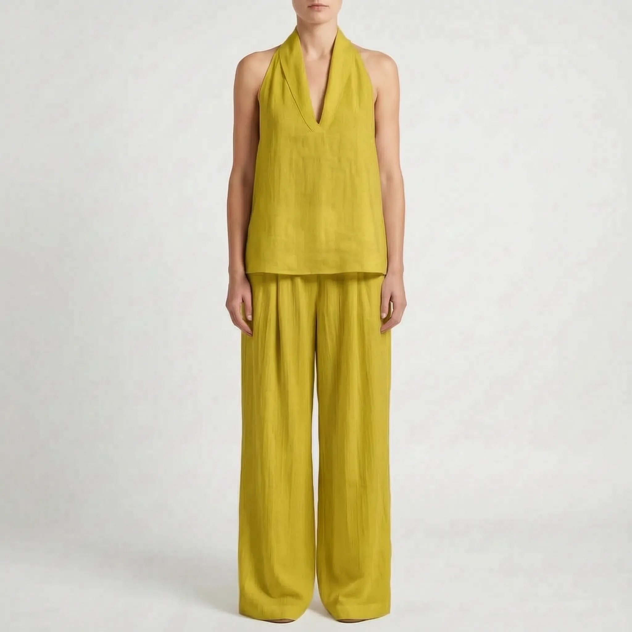 Valora - Relaxed Wide-Leg Holiday Co Ord Set 