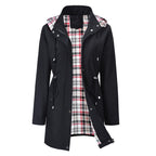 Vellanora - Mid-Length Hooded Jacket  Vellanora