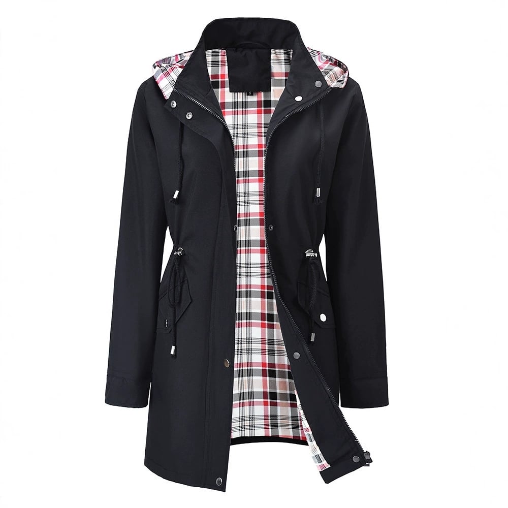 Vellanora - Mid-Length Hooded Jacket  Vellanora