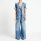 Vellura - Wide-Leg Casual Jumpsuit  Vellura