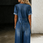 Vellura - Wide-Leg Casual Jumpsuit  Vellura