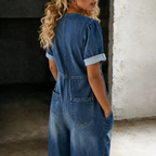 Vellura - Wide-Leg Casual Jumpsuit  Vellura