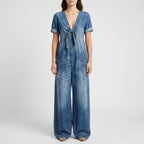 Vellura - Wide-Leg Casual Jumpsuit  Vellura