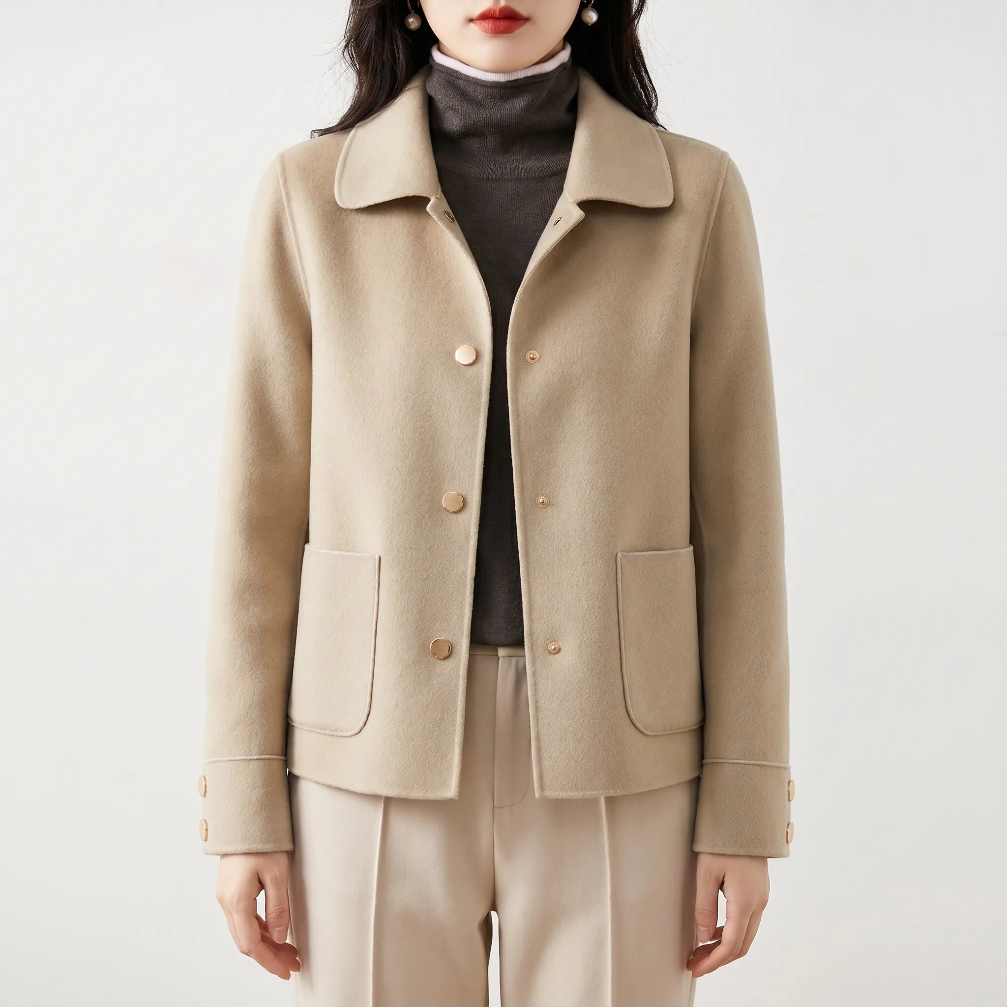 Veltina - Short Pea Coat  Veltina