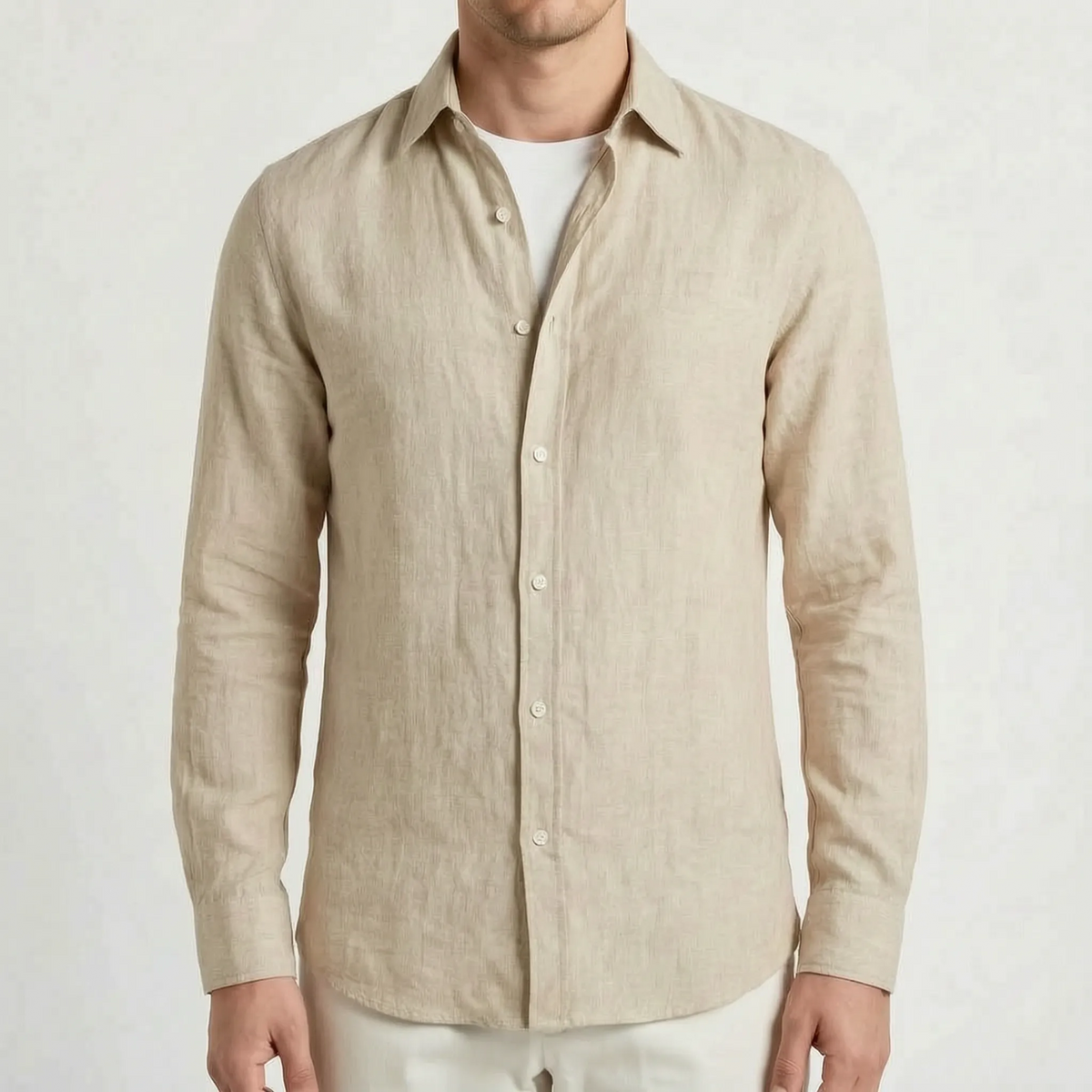 Ventara - Classic Long-Sleeved Casual Shirt 
