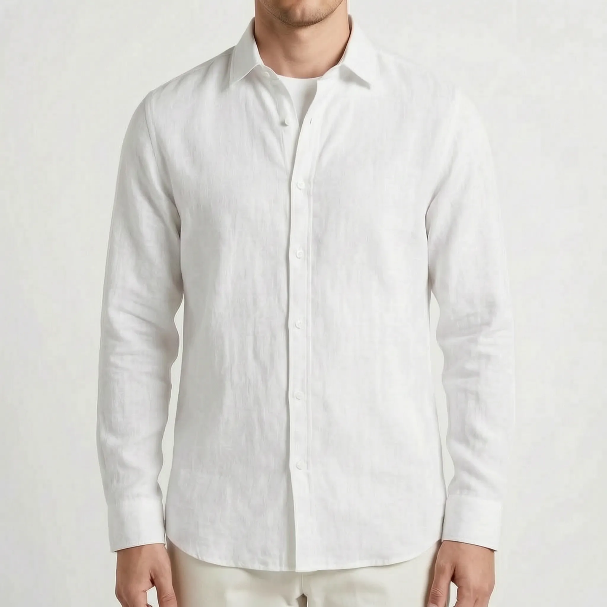 Ventara - Classic Long-Sleeved Casual Shirt 