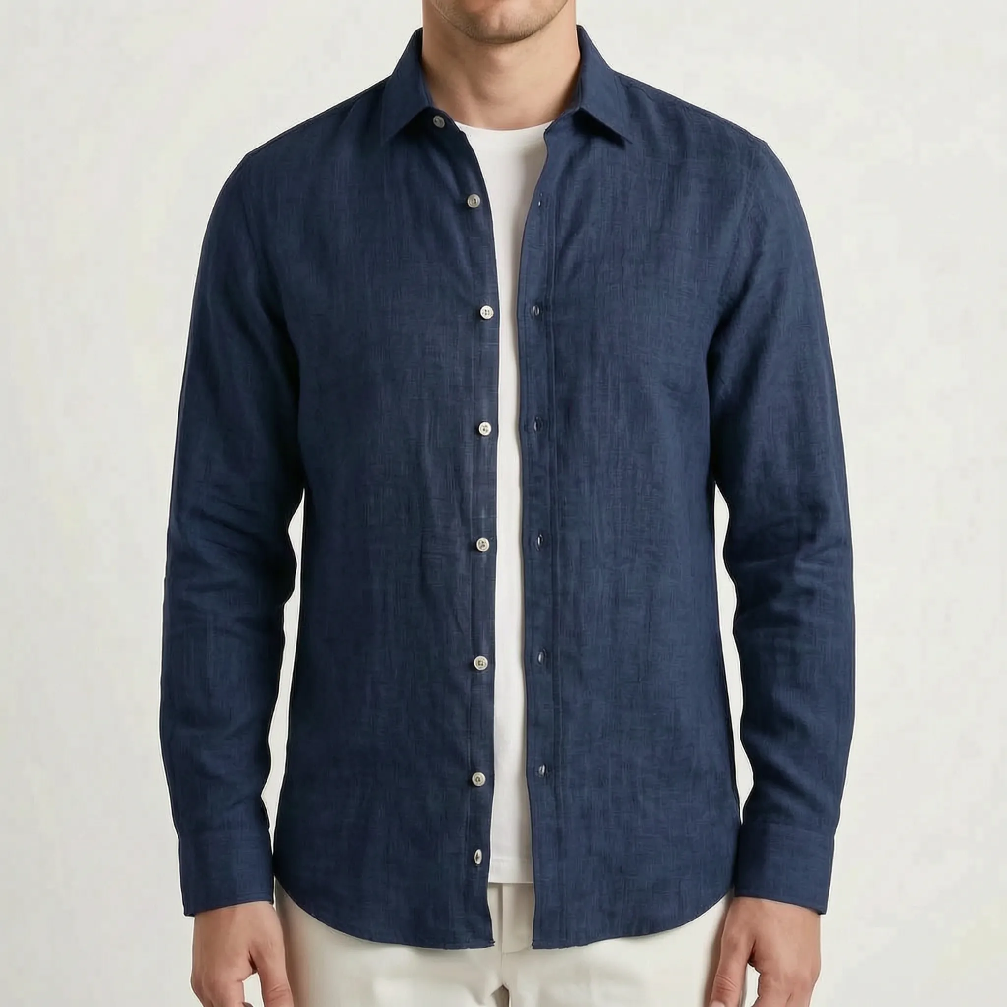 Ventara - Classic Long-Sleeved Casual Shirt 