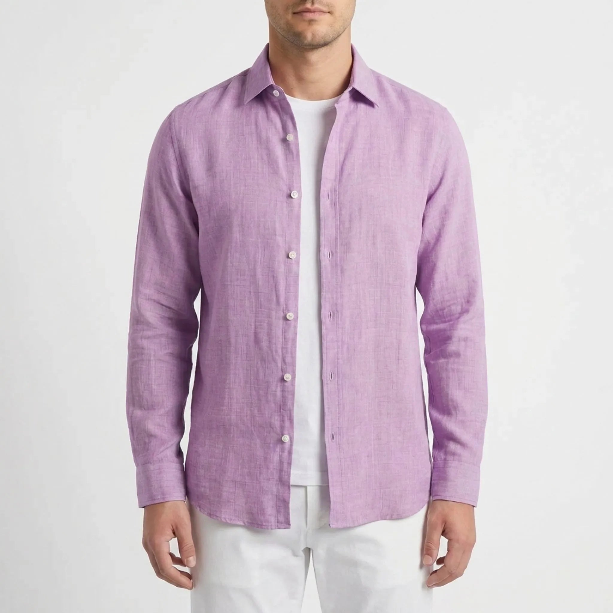 Ventara - Classic Long-Sleeved Casual Shirt 