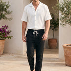 Vespera - Textured Short Sleeve Co-Ord Set 