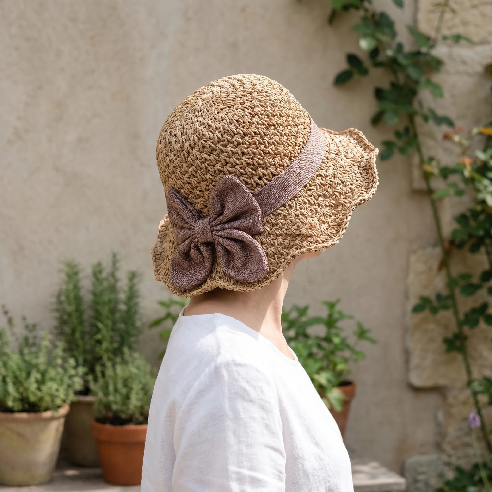 Vientia - Woven Summer Sun Hat  Vientia