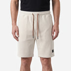 WaffleTide - Textured Waffle-Knit Casual Shorts 