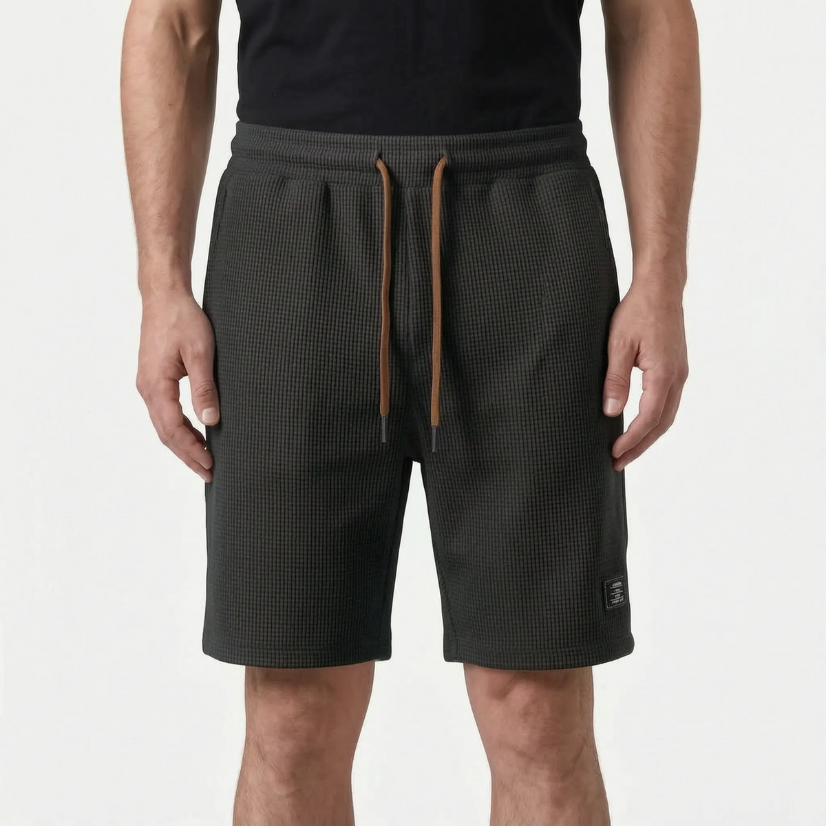 WaffleTide - Textured Waffle-Knit Casual Shorts 