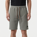 WaffleTide - Textured Waffle-Knit Casual Shorts 
