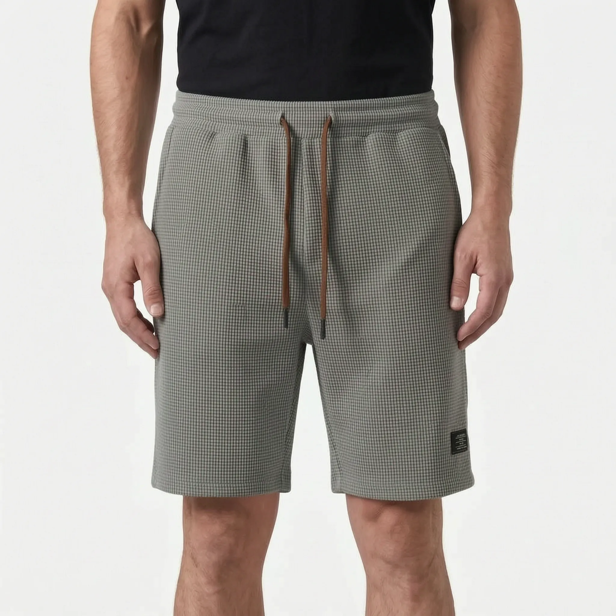 WaffleTide - Textured Waffle-Knit Casual Shorts 