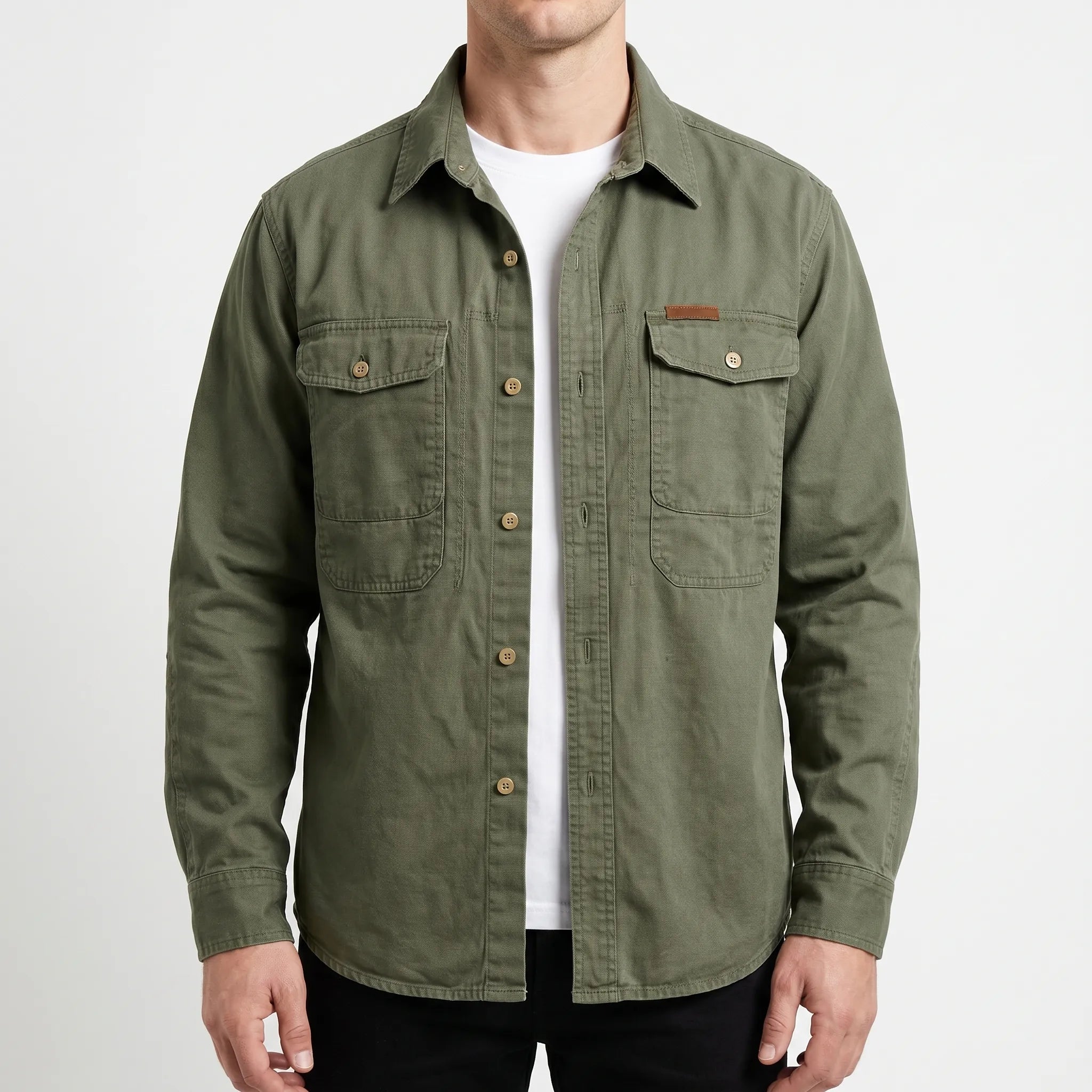 Wardale - Casual Long-Sleeved Overshirt