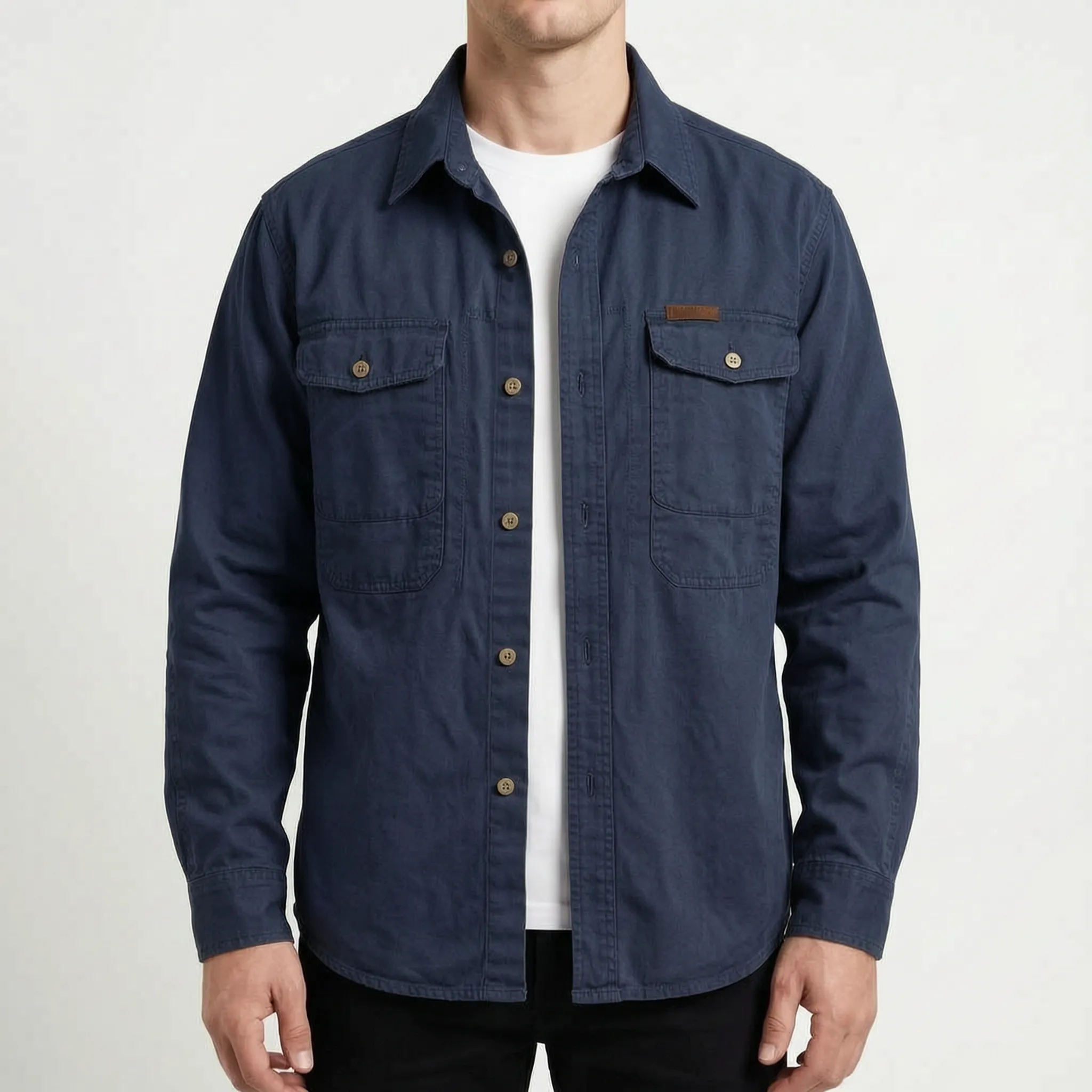 Wardale - Casual Long-Sleeved Overshirt