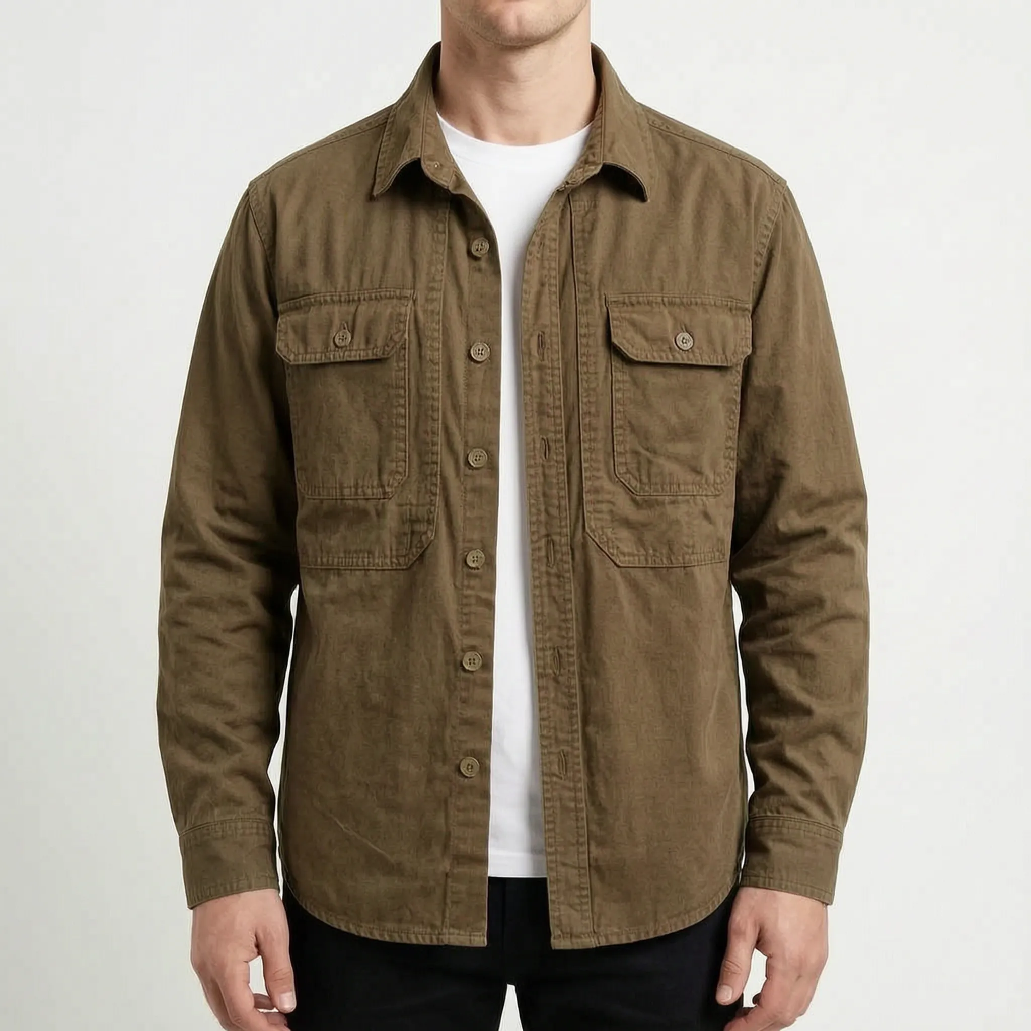 Wardale - Casual Long-Sleeved Overshirt